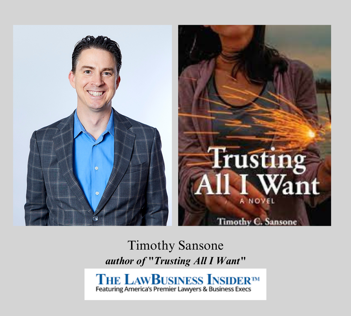 Timothy Sansone author of Trusting All I Want The LawBusiness Insider Interview Image